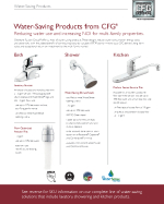 CFG Water-savings Products Sell Sheet