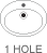 One hole