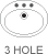 Three hole