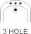 Three hole