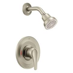Brushed nickel shower only