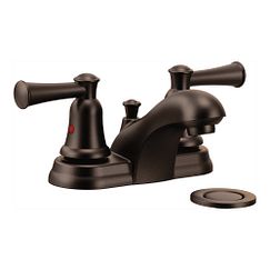 Old world bronze two-handle bathroom faucet