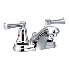 Chrome two-handle bathroom faucet