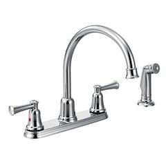 Capstone Two Handle High Arc Kitchen Faucet, with Spray
