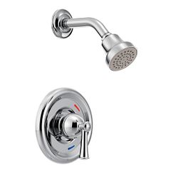 Capstone Lever Handle Shower Only Trim Kit with Water Saving Showerhead for use with Cycling Valves