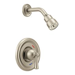 Brushed nickel cycling shower only
