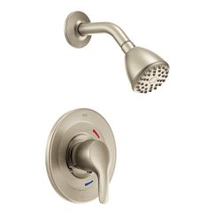 Brushed nickel cycling shower only