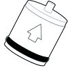 Check valve with in-line filter