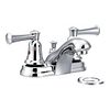 Chrome two-handle bathroom faucet