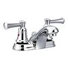 Chrome two-handle bathroom faucet