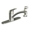 Classic stainless one-handle kitchen faucet