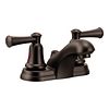 Old world bronze two-handle bathroom faucet