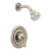 Brushed nickel cycling shower only
